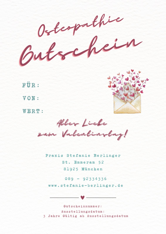 Gutschein Valentinstag